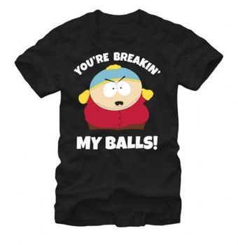 South Park Cartman You're Breakin My Balls Adult Black T-Shirt