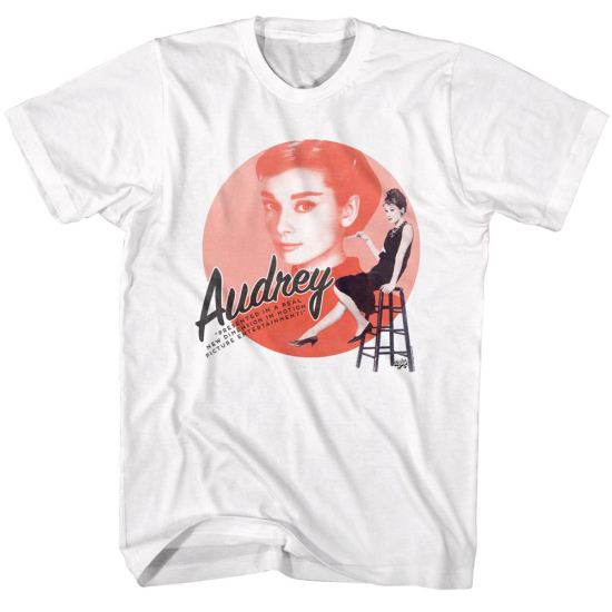 Audrey Hepburn Shirt Motion Picture White Tee T-Shirt