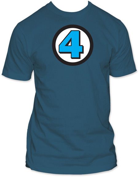Fantastic Four Logo Light Navy T-shirt