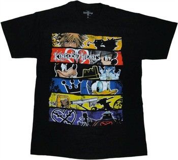 Kingdom Hearts Character Bars T-Shirt