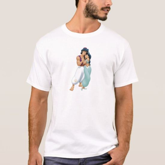 Aladdin's Aladdin and Jasmine Hugging T-Shirt