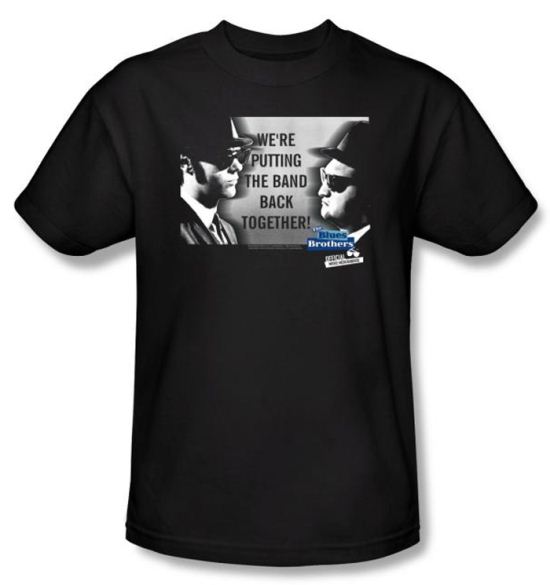 The Blues Brothers T-shirt Movie Band Adult Black Tee Shirt