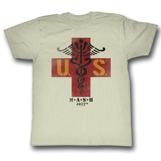 MASH Shirt Med Cross Adult Sand Tee T-shirt