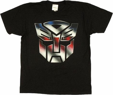 Transformers Autobot Logo Color T Shirt Sheer