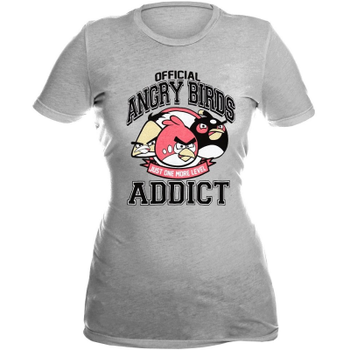 Official Angry Birds Addict Womens T-Shirt 