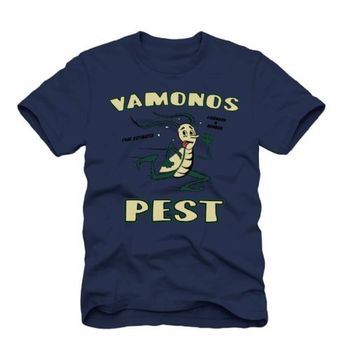 Breaking Bad Vamonos Pest Logo Adult Navy T-Shirt