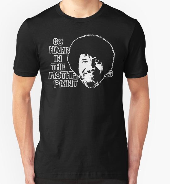‘Bob Ross Baller’ T-Shirt by Mekanik32 T-Shirt
