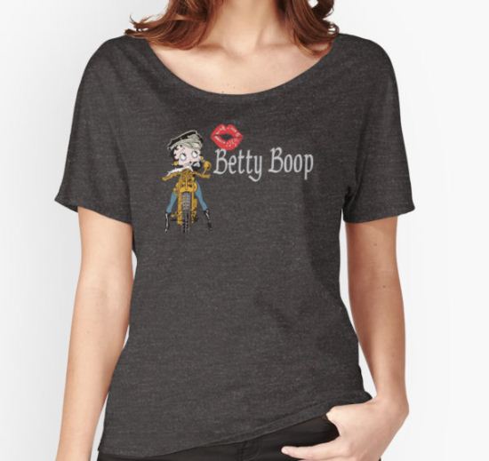 Betty Boop Cartoons Lip Women's Relaxed Fit T-Shirt by PetraSon T-Shirt