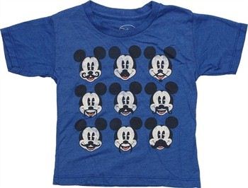 Disney Mickey Mouse Mustaches Grid Toddler T-Shirt