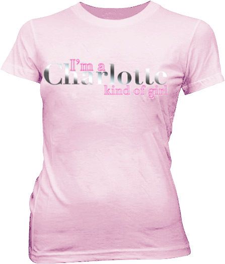 Sex and the City I'm a Charlotte Light Pink Juniors T-shirt