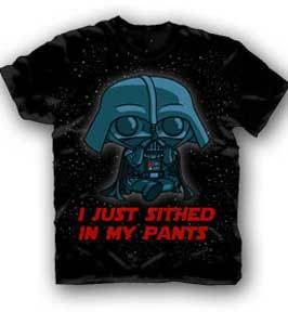 Family Guy I Just Sithed In My Pants Adult Black T-Shirt