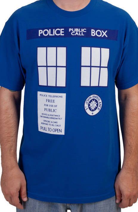Phone Box Doctor Who Shirt