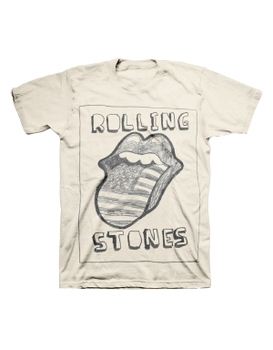 Rolling Stones Sketch Us Tongue Men's T-Shirt