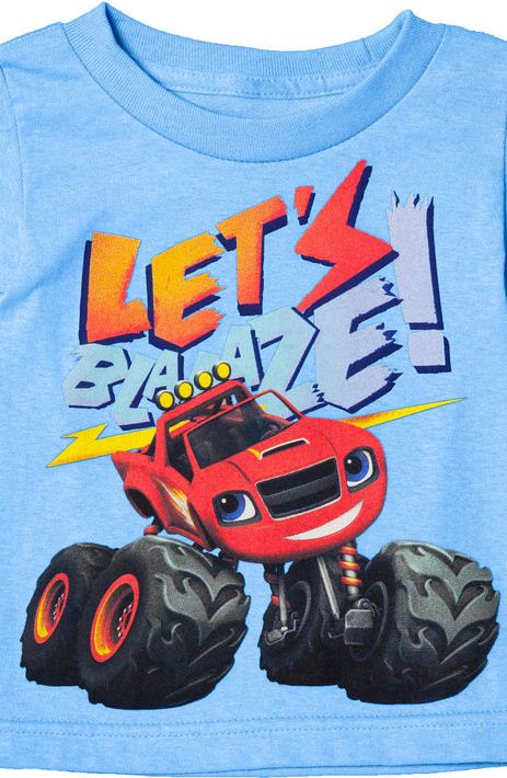 Light Blue Lets Blaze and the Monster Machines T-Shirt