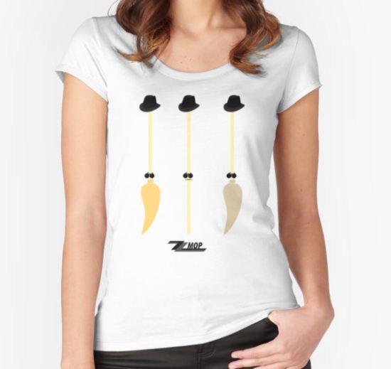 ZZ Mop Women's Fitted Scoop T-Shirt by zoverholser T-Shirt