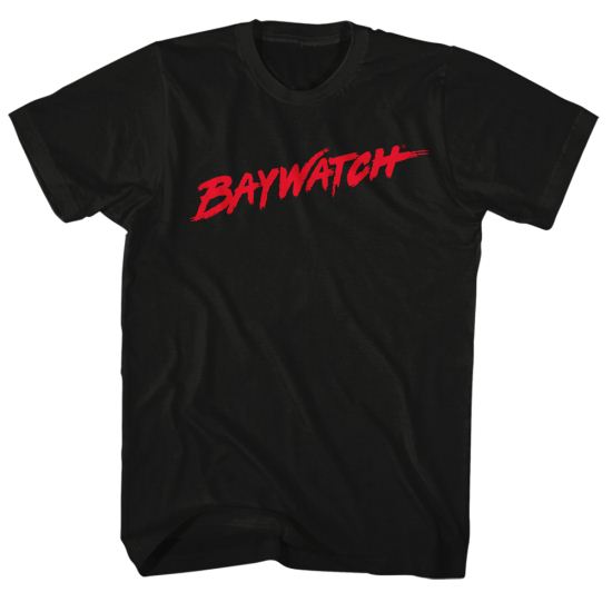 Baywatch Shirt Logo Black T-Shirt