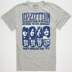 TRUNK LTD. Led Zeppelin North American Tour Mens T-Shirt