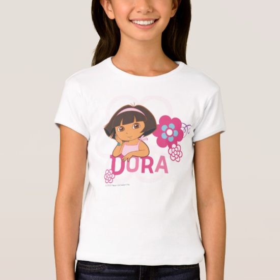 Dora The Explorer | Dora with Flowers T-Shirt