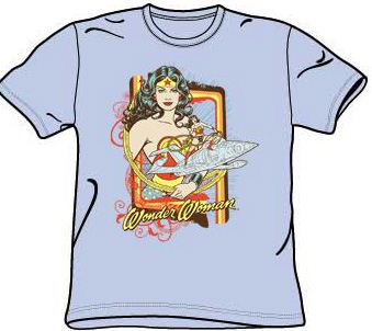 Wonder Woman T-shirt - Invisible Jet Adult Light Blue Tee
