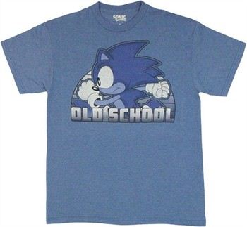 Sega Sonic the Hedgehog Old School Vintage T-Shirt