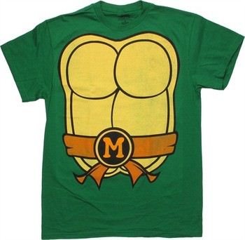 Teenage Mutant Ninja Turtles Michelangelo Vintage Costume Suit T-Shirt