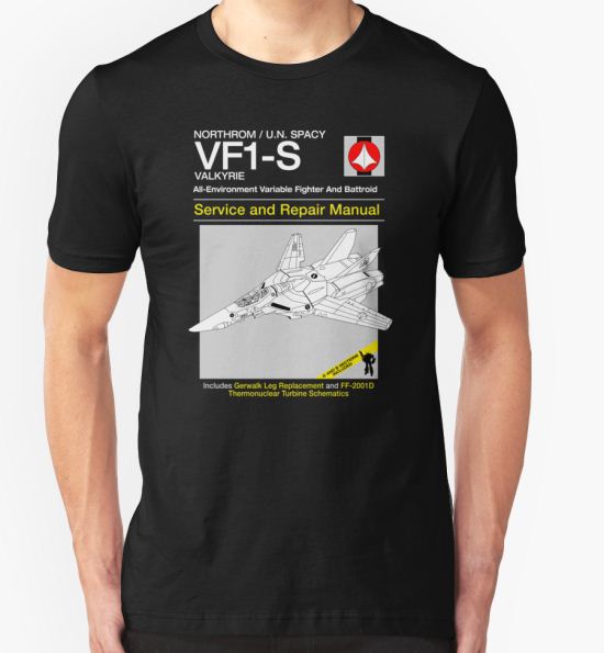 VF-1 Service and Repair T-Shirt by Crocktees T-Shirt