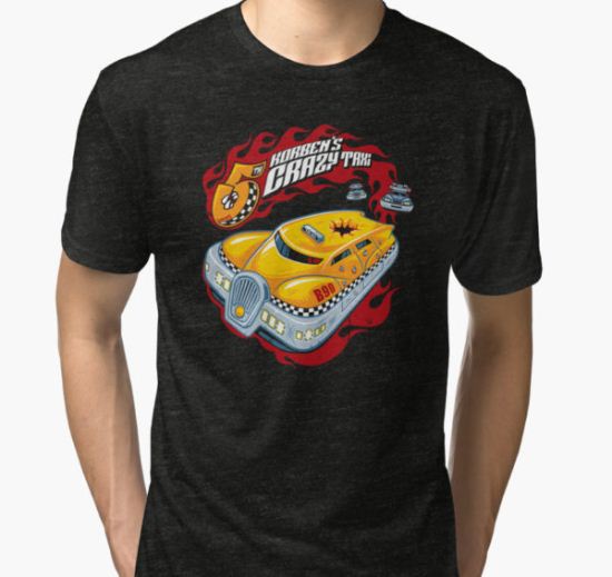 Korben's Crazy Taxi Tri-blend T-Shirt by Nemons T-Shirt