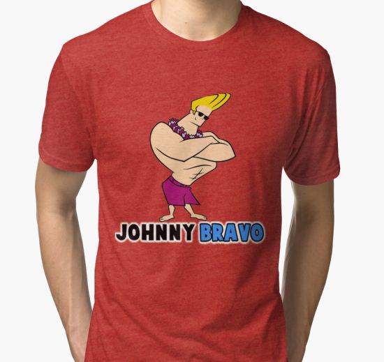 johnny bravo Tri-blend T-Shirt by bernandes T-Shirt