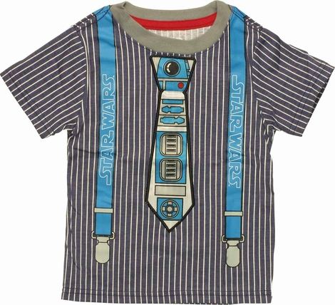 Star Wars R2D2 Tie Suspenders Toddler T Shirt