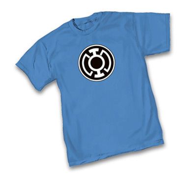 Green Lantern Blue Lantern Corps Symbol Light Blue Adult T-Shirt