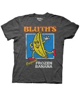 Arrested Development Distressed Bluth's Orignal Frozen Banana Adult Charcoal T-shirt