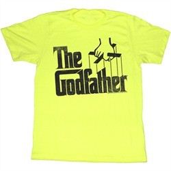 The Godfather Shirt Logo Adult Yellow Tee T-Shirt