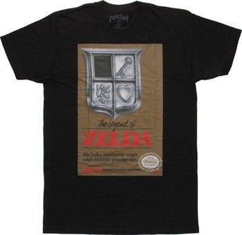 Nintendo Legend of Zelda Classic Box Art T-Shirt Sheer