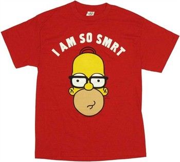 The Simpsons Homer I Am So Smrt T-Shirt