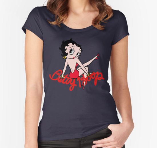 Cute Betty Boop Women's Fitted Scoop T-Shirt by ByMeToYou T-Shirt