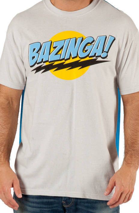 Gray Bazinga Caped T-Shirt