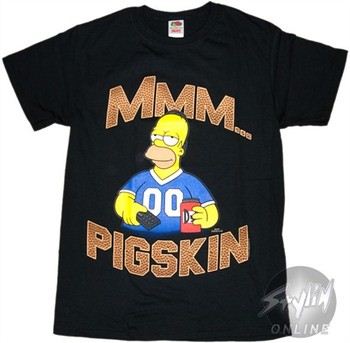 Simpsons MMM Homer Pigskin T-Shirt