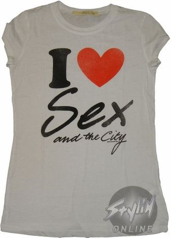 Sex and the City Love Sex Baby Tee