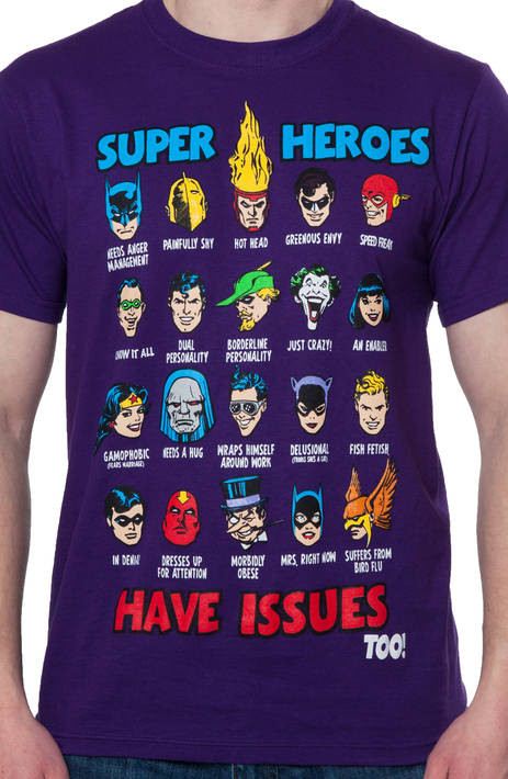 DC Comics Heroes Issues T-Shirt
