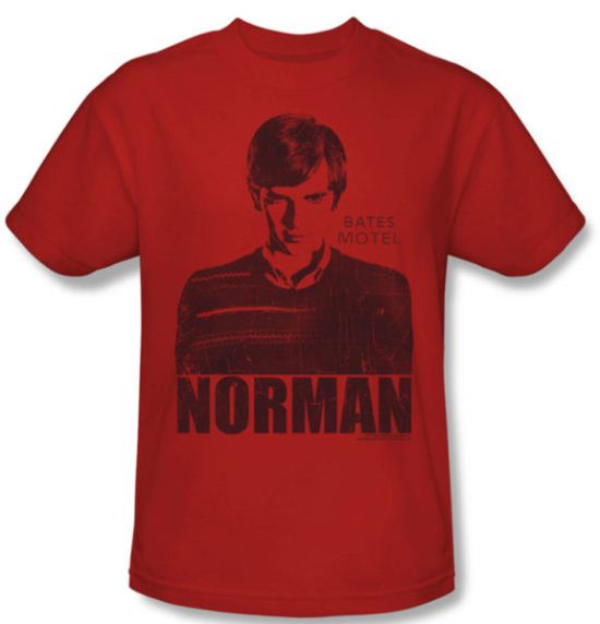 Bates Motel Shirt Norman Adult Red Tee T-Shirt