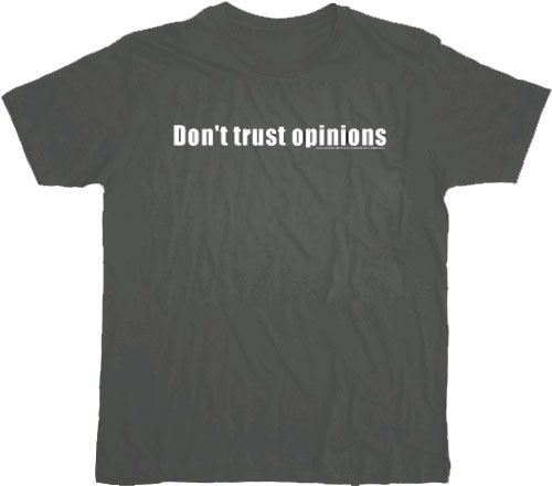 House M.D. Don't Trust Opinions Charcoal T-shirt