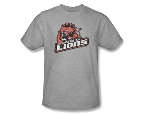 Friday Night Lights East Dillon Lions Heather Gray Adult T-shirt