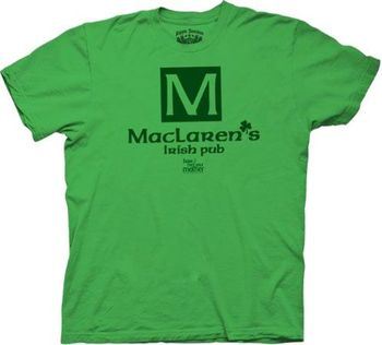 How I Met Your Mother Maclaren's Pub Green Adult T-shirt