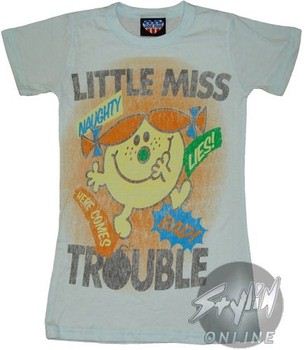 Little Miss Trouble Mischievous Grin Baby Tee By Junk Food