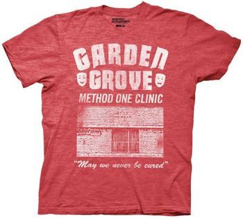 Arrested Development Garden Grove Method One Clinic Adult Red T-shirt