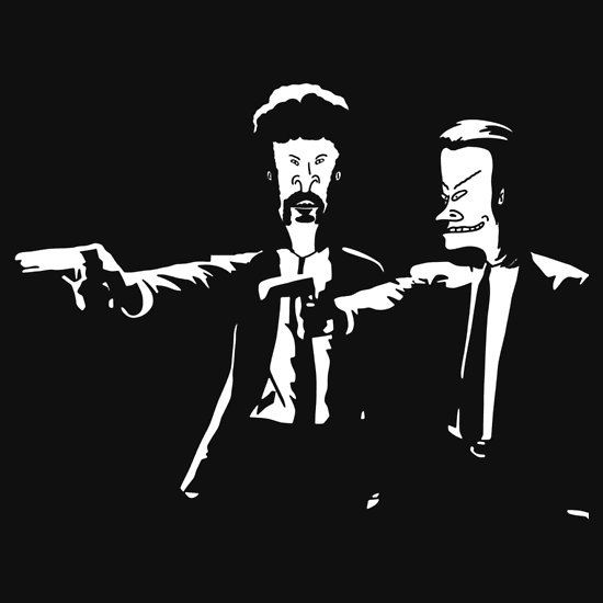 Beavis and Butthead Pulp Fiction by Aquilius T-Shirt