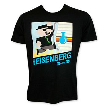Breaking Bad Men's Black Pixel Heisenberg Tee Shirt