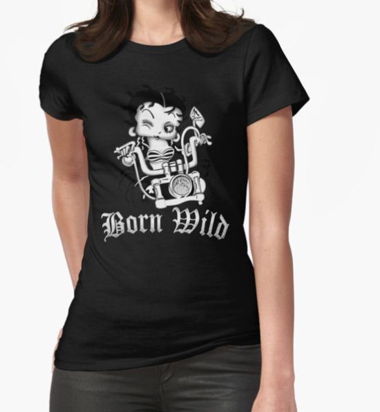 Betty Boop Motorcycle T-Shirt by Twevemech T-Shirt