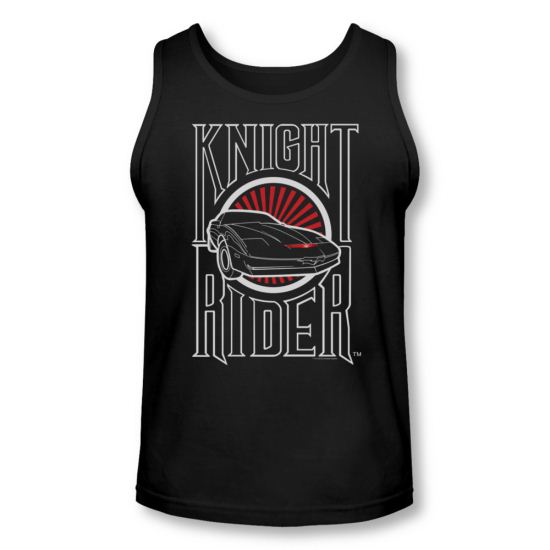 Knight Rider Shirt Tank Top Logo Black Tanktop