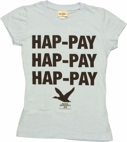 Duck Dynasty Hap-Pay Blue Baby Tee